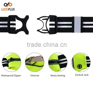 Luckiplus Running Belt Waist Pack,Sweatproof Reflective Belt Waist Bag for IPhone 6S/PLUS Transparent Touch Screen Window Green thumbnail-3
