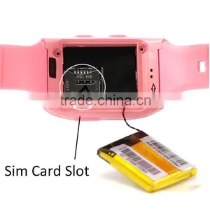 Students Wrist Silicon Water Resistant Location Talking SOS Panic Button Watch GPS Tracking Kids Watch thumbnail-3