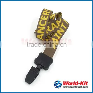 Top Quality Single Polyester Woven Lanyard Wholesale thumbnail-1
