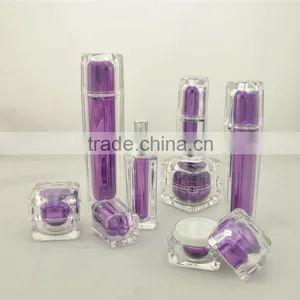 15ml/30ml/50ml/100ml Acrylic Square Cosmetic Bottle thumbnail-1