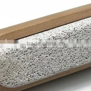 High Quality Wooden Nail Brush With Pumice Stone thumbnail-4