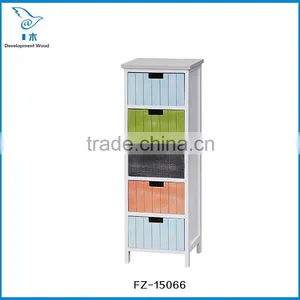 Paulownia Solid Wood Furniture Storage Cabinet Night Table thumbnail-4