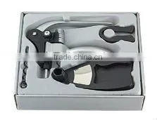 Rabbit Corkscrew With Foil Cutter and Wine Ring, Vaccum Pump in Pvc Box thumbnail-1