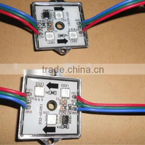 Promotion!!! WS2811 LED Digital Pixel Module,with 3pcs 5050 SMD RGB LEDs,DC12V Input,20pcs a String thumbnail-1