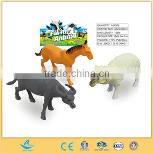Cute Animal Toys Plastic Toy Horse Farm Set Animal Set thumbnail-2