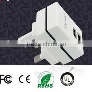 2 USB Multi Port Wall Charger Adapter thumbnail-1