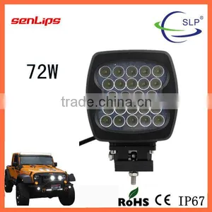 72W REC LED Work Light Spot Flood Beam Voltage 12/24V Waterproof IP67 for Offroda Truck Suv All Cars thumbnail-1