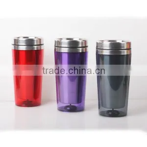 Daily Use Stainless Steel Coffee Mug With Plastic Outer thumbnail-1