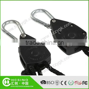 150 Lbs,300lbs, 1/4",1/8" Hydroponics Reflector Hanger Adjustable Rope Ratchet Plant Light Hangers thumbnail-3
