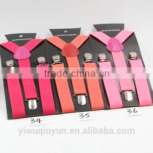 Wholesale Children Braces Boys Y-back Adjustable Suspender Girls Clip-on Kids Suspender Boys Belts Straps 40 Colors 2.5X85CM thumbnail-5