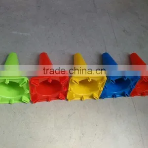 30cm Green/yellow/blue/pink Colored Reflective Road Safety Small Plastic Mini Pvc Traffic Cone thumbnail-3