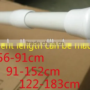 Net Rod Shower Curtain Rail Steel Spring Tension Rod Mini Cafe Rod Curtain Pole thumbnail-1