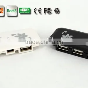 Hot Selling! Portable Slim Shape Low Cost USB2.0 Hub High Speed 4 Ports USB Hub for PC and Laptop thumbnail-2