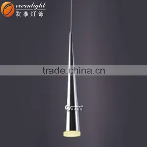 Modern Chandelier LED Acrylic Pendant Light Chrome Electroplate Light OXD9030-3W thumbnail-2