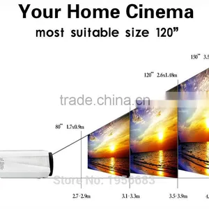 Cheapest Factory Price! 3000 Lumens, 1080P LED Projector With Android WIFI for Home Use/bars thumbnail-4