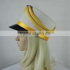 White Musical Playing Cap Top Hat Hard Hat thumbnail-5