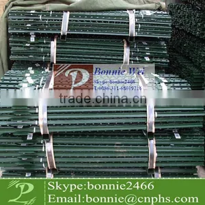 High Quality Green Painted Round Fence Post thumbnail-1