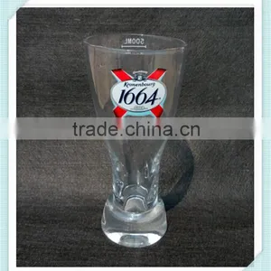 Handmade Kronenbourg 1664 Beer Glass Cup 500ml 1664 Beer Glass Cup for Sale thumbnail-2