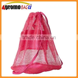 Promotional Cheap Drawstring Mesh Backpack Bags for 2015 thumbnail-6
