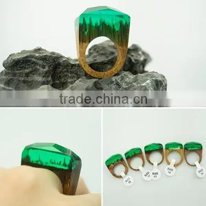 Promotional Items for 2016 Handmade Anniversary Engagement Secreted Wooden Rings thumbnail-4