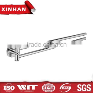 Towel Rail Bathroom Hotel Use Silver Color, Brass Material Double Towel Rail thumbnail-1