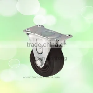 Hardware Top Plate 65mm Small Hard Rubber Caster thumbnail-1