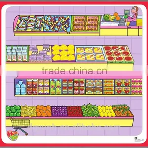 PEVA Printed Cartoon Design Table Pad/floor Mats/grass Mats/plants Mats thumbnail-3