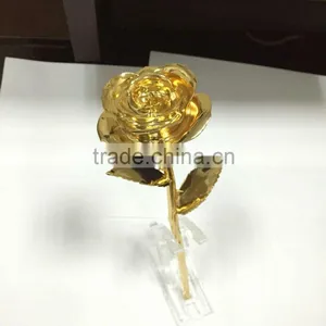 24k Gold Rose Full Gold Plated Real Roses Gold Dipped Rose thumbnail-1