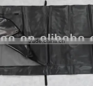 White /Black PVC Medical Handles Body Bag thumbnail-1