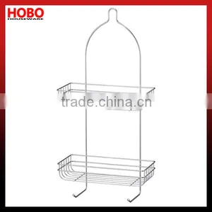 2 Tiers Beautiful Chrome Plated Shower Caddy thumbnail-1