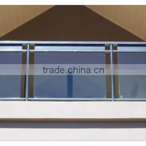 Cheap Price China Manufacturer Glass Aluminum Balcony Railing Design thumbnail-3