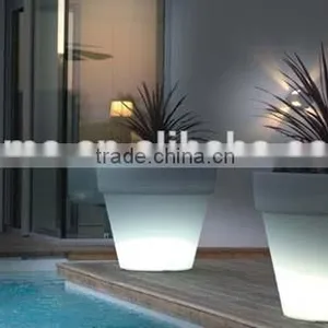 LED Garden Flower Pots/ Glowing Commercial Planters Pots/waterproof Led Planter thumbnail-2