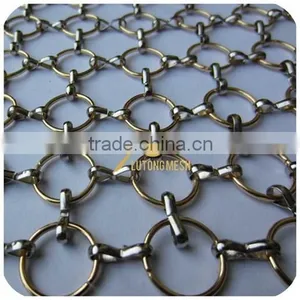 Anping Beautiful Decorative Metal Ring Mesh Manufacturer for Room Dividers thumbnail-6