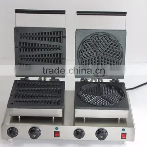 Stainless Steel Double Waffle Maker / Lolly Waffle Maker / Heart Waffle Maker thumbnail-1