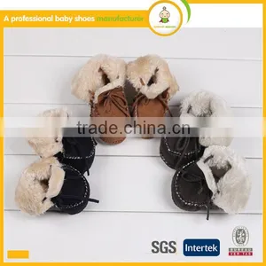 Wholesale Shoes Soft Genuine Leather Cotton Yarn Baby Shoes for in Spanish thumbnail-3