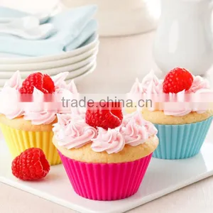 Round Silicone Cupcake Liner/Muffin Cake Mold/Muffin Cups thumbnail-1