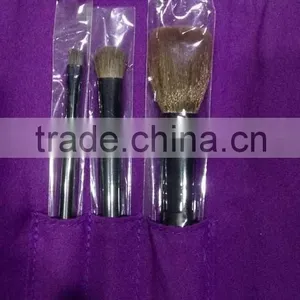 3pcs Purple Makeup Brush Set,best Gift for Girls,easy to Carry for Traval thumbnail-2