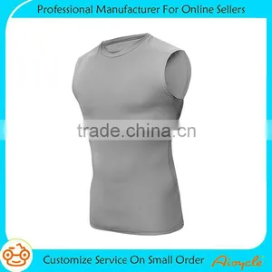 Wholesale Plain Dry Fit Custom Running Gym Vest for Men thumbnail-4