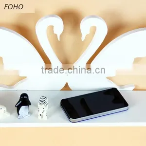 2015 Hot Sale Decorative Pure White WPC Carved Display Hollow Out Floating Shelf thumbnail-1