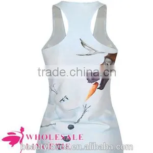 White 3D Women Summer Tank Top Wholesale 2015 thumbnail-2