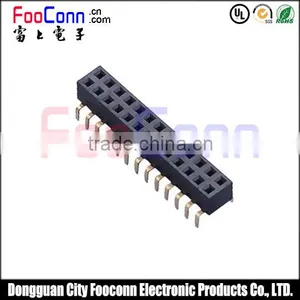 2.54mm Female Header Dual Row Bottom Entry Connector thumbnail-1