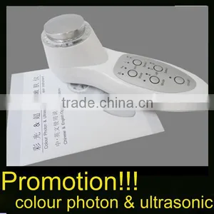 Handheld 7 Led Light Ultrasonic Photon Facial Massager for Home Use on Hot Promotion thumbnail-1
