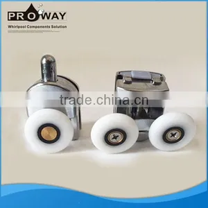 Bathroom Accessories Plastic Chrome Shower Door Sliding Bearing Rollers thumbnail-1