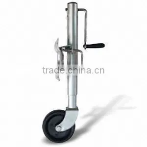 1,000lb Trailer Jack With Wheel, Strong Metal Body, Easy to Lift and Adjust thumbnail-1