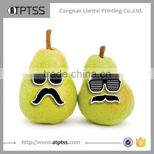 Novelty Creative Characters Fashion Stick on Food Fruits Safety Edible Disguises Adhesive Sticker for Children thumbnail-3