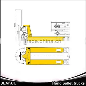 Heavy Load Manual Hand Pallet Jack 4000kg thumbnail-6