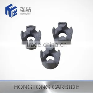 Tungsten Carbide 4 Way Swirl Chamber Threading Nozzle Used for PDC Bit thumbnail-1