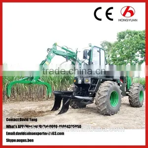 China Big Grapple Capacity Sugarcane Loader With 4 Wheel Drive thumbnail-4