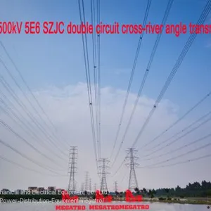 MEGATRO 500kV 5E6 SZJC Double Circuit Cross-river Angle Transmission Tower thumbnail-1