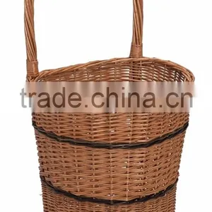 Wholesale Wicker Shopping Cart on Wheels, 35 x 45 x 58 cm thumbnail-1